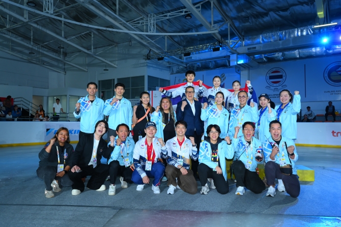 สมาคมกีฬาฟิกเกอร์ฯ สร้างประวัติศาสตร์ คว้า 1 เหรียญทอง 1 เหรียญเงิน 1 เหรียญทองแดง ศึกฟิกเกอร์สเก็ต ซีเกมส์ 2025