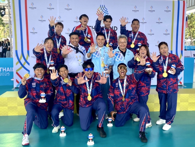 เหรียญประวัติศาสตร์! เบสบอล 5 คน ทีมชาติไทย ผงาดคว้าทองซีเกมส์