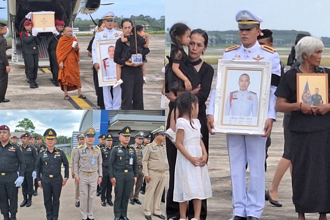 ชาวจังหวัดกระบี่ร่วมรับศพและสดุดี