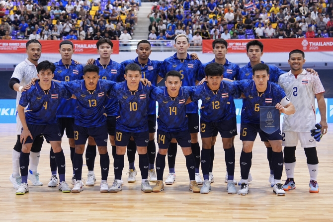 ฟุตซอลชายไทย ถล่ม มาเลเซีย 7-1 เก็บสามแต้ม ประเดิมศึกซีเกมส์ ครั้งที่ 33