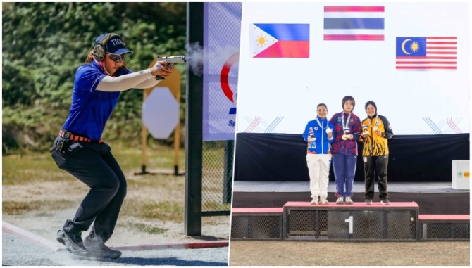 ปืนรณยุทธฯไทยเบียดปินส์คว้า 3 ทองซีเกมส์