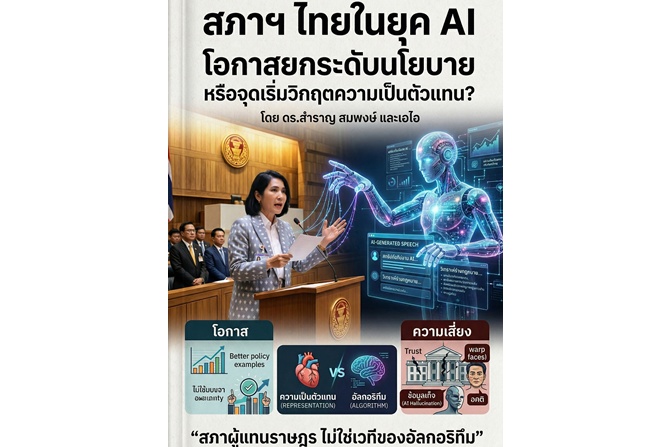 สภาฯ ไทยในยุค AI: โอกาสยกระดับนโยบาย หรือจุดเริ่มวิกฤตความเป็นตัวแทน?