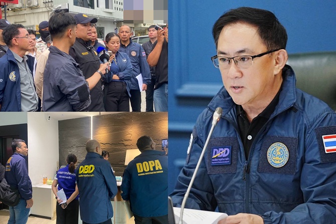พาณิชย์ร่วมลงพื้นที่ห้วยขวาง ตามแผนปฏิบัติการ มท. 2 ลุยตรวจโรงแรมปล่อยเช่ารายวัน ร้านอาหารและเครื่องดื่ม ซาลอน พบต่างด้าวผิดกฎหมายเข้าข่ายสุ่มเสี่ยงนอมินี