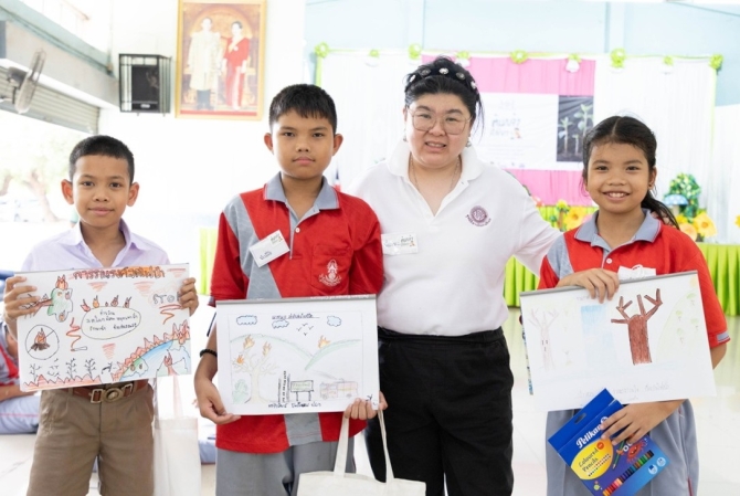 พลังเยาวชนต้นกล้าสีเขียว สานพลังนำบ้าน, วัด, โรงเรียน มาแก้ไขปัญหาไฟป่าให้ชุมชนอย่างยั่งยืน