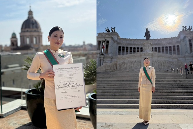 สมเด็จพระเจ้าลูกเธอ เจ้าฟ้าสิริวัณณวรี นารีรัตนราชกัญญา ทรงรับการถวายเครื่องอิสริยาภรณ์ ชั้น Knight Grand Cross ชั้นสูงสุดของตระกูล Order of Merit แห่งสาธารณรัฐอิตาลี